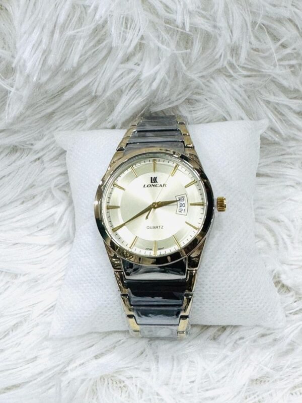 Montre Loncar Ronde Gris Or - Élégance et Sophistication